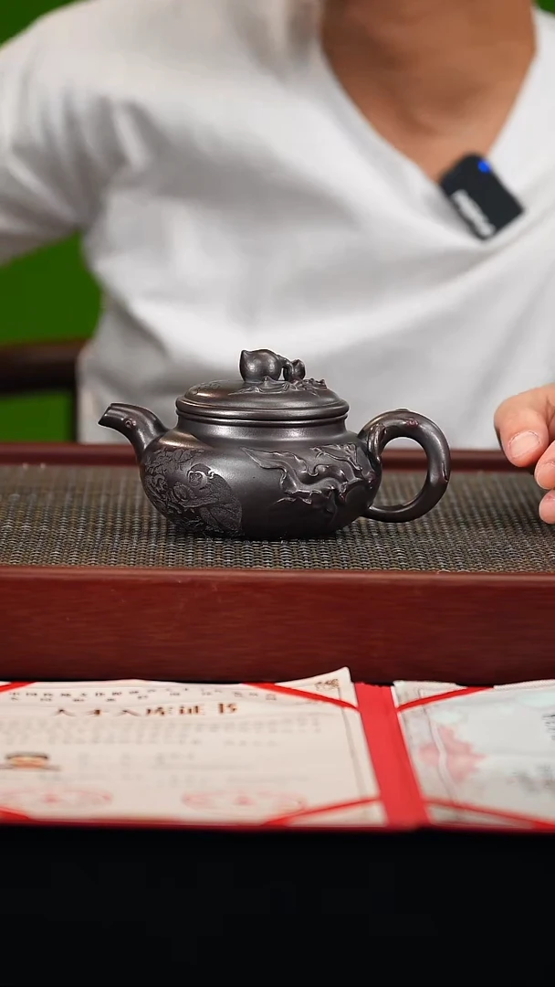 茶壶紫砂  宜兴紫砂原矿壶