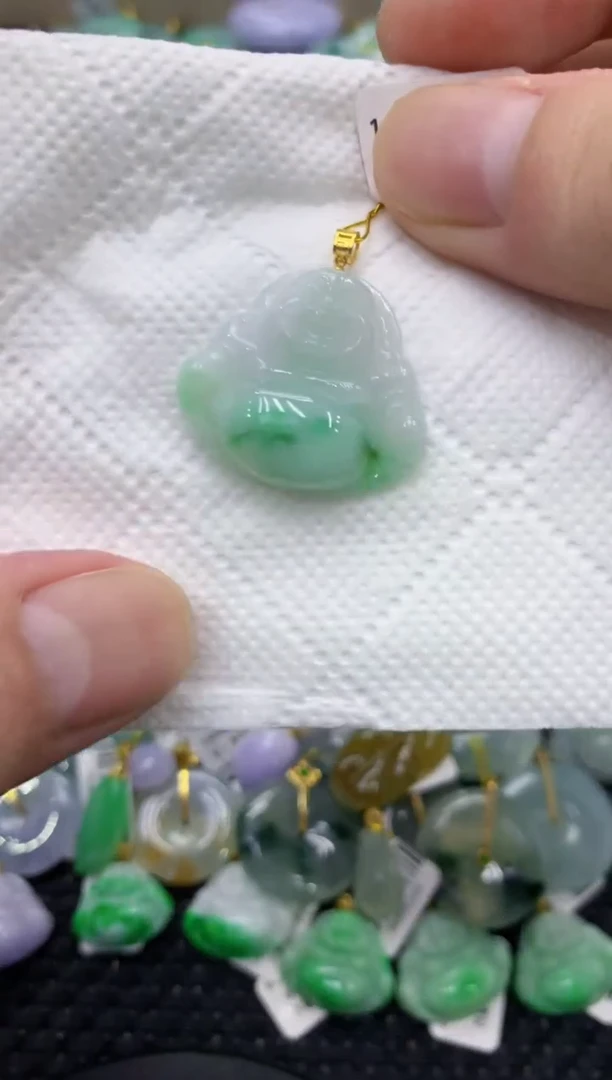颈饰未镶嵌翡翠天然缅甸翡翠A货