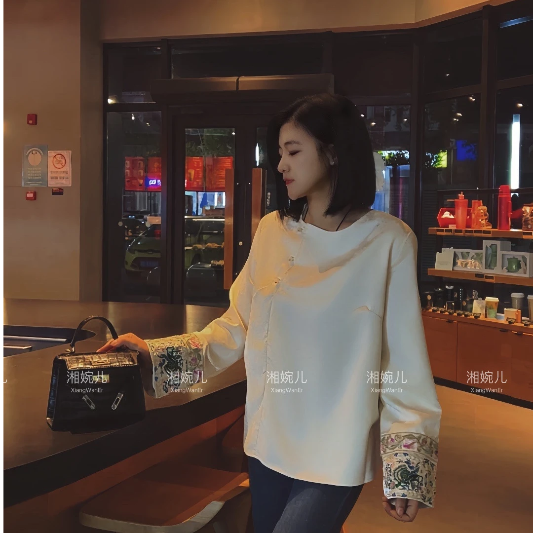 2025春季新款 『云衫阁』 新中式国风重工刺绣简约气质百搭打底衫女