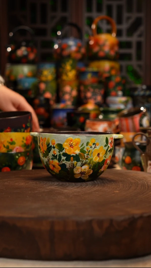 油画 手绘 釉下彩