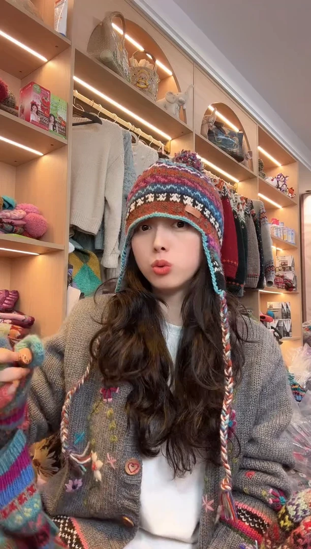 羊毛用****6百羊毛护耳帽B638