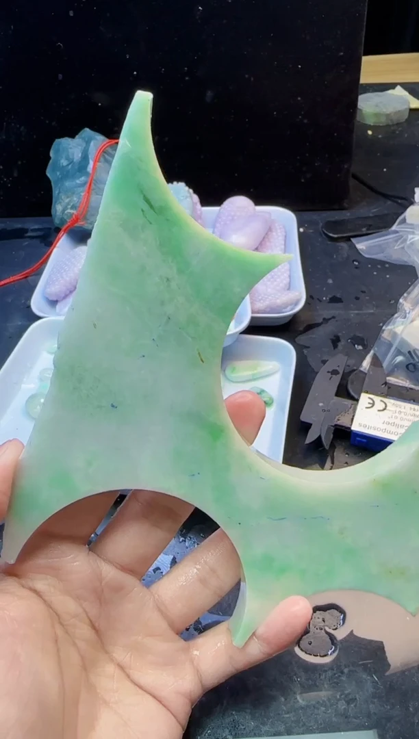 颈饰未镶嵌翡翠077天然A货翡翠