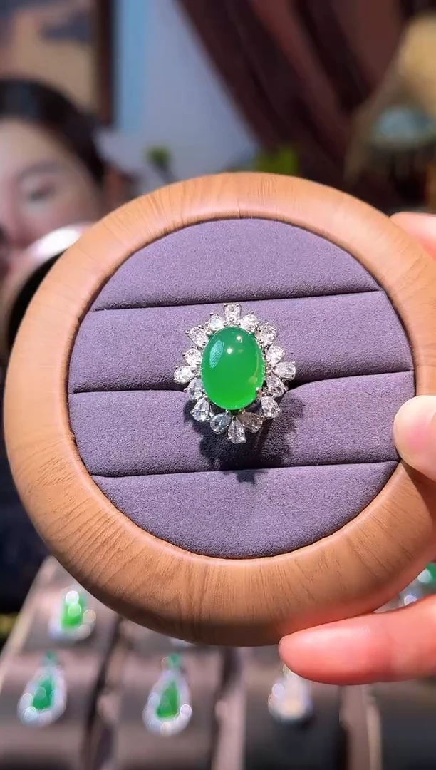 玛瑙/玉髓戒指合金玉髓戒指