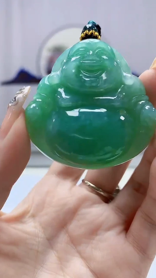 定制翡翠未镶嵌4902DD-毛货挂件107