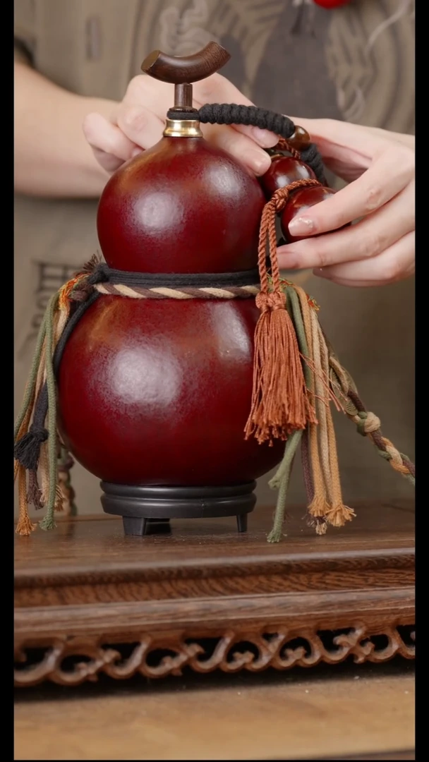 183号精品天然大漆酒葫芦一物一拍~