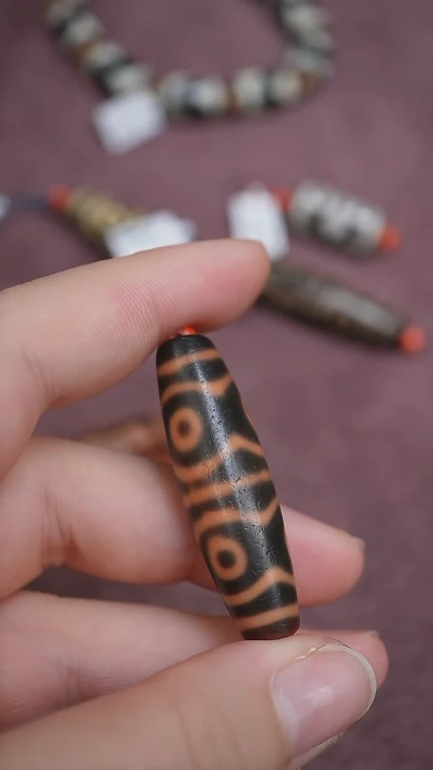 未镶嵌颈饰玛瑙/玉髓朵*蚀花玛瑙珠定制编绳