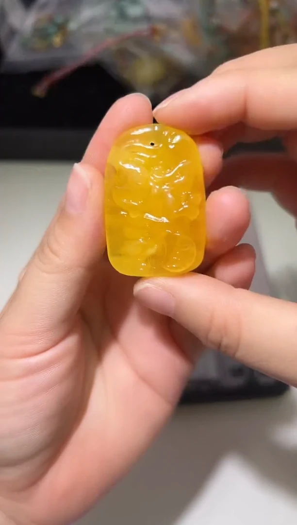 裸石琥珀未镶嵌琥珀蜜蜡吊坠