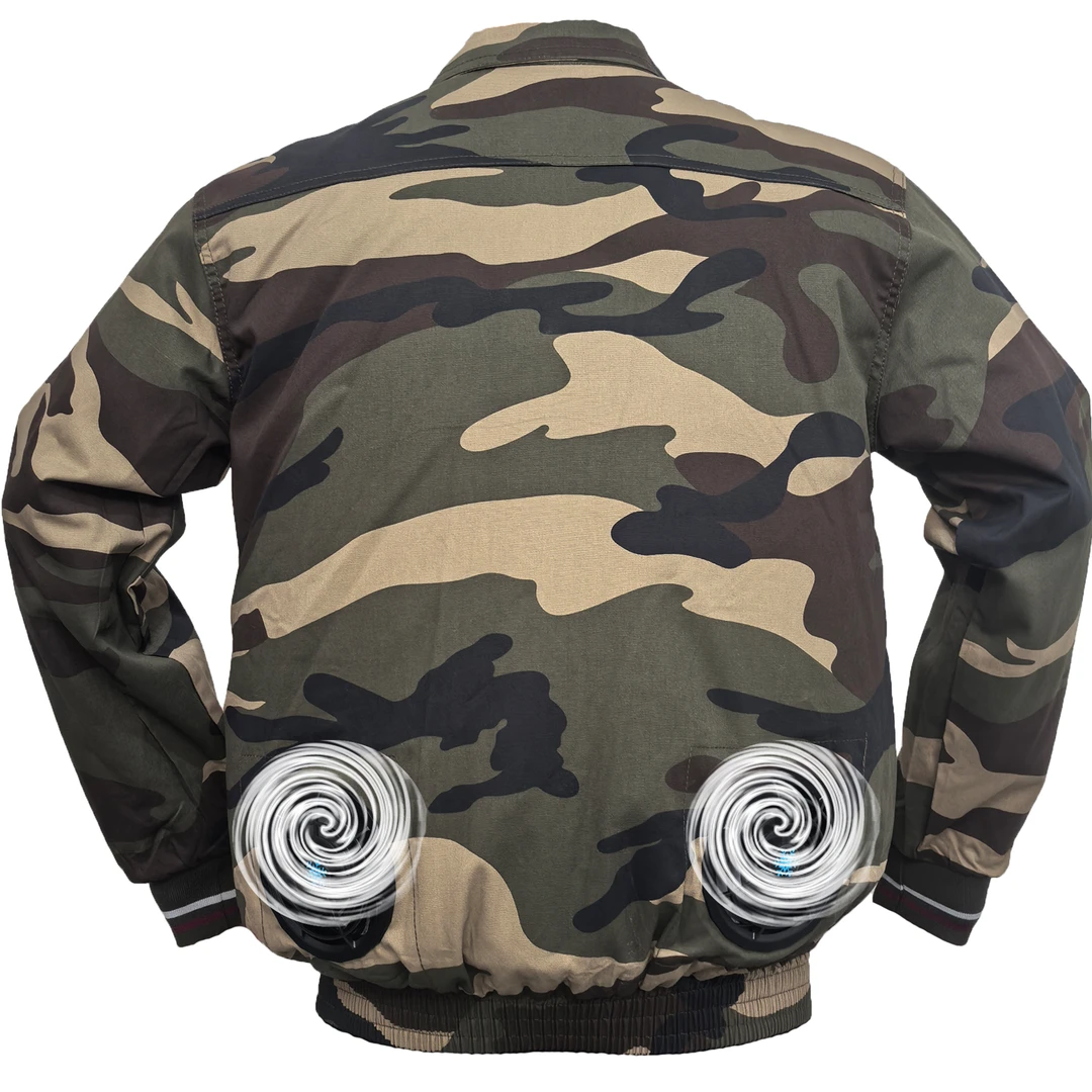 空调服焊工纯棉降温带风扇服工作服夏季男士防暑电焊劳保服男款