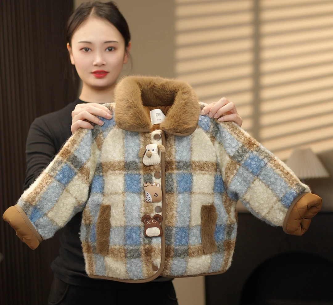 【可爱小狗】2026秋冬季新品萌娃穿搭加厚男女童棉服外套58301