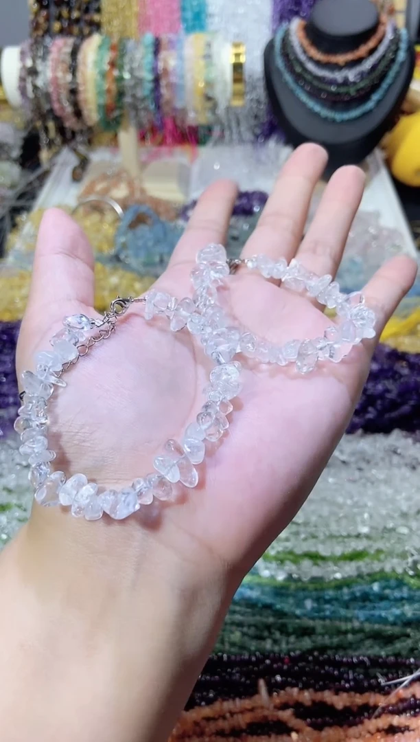 未镶嵌珠宝半成品水晶白水晶手链