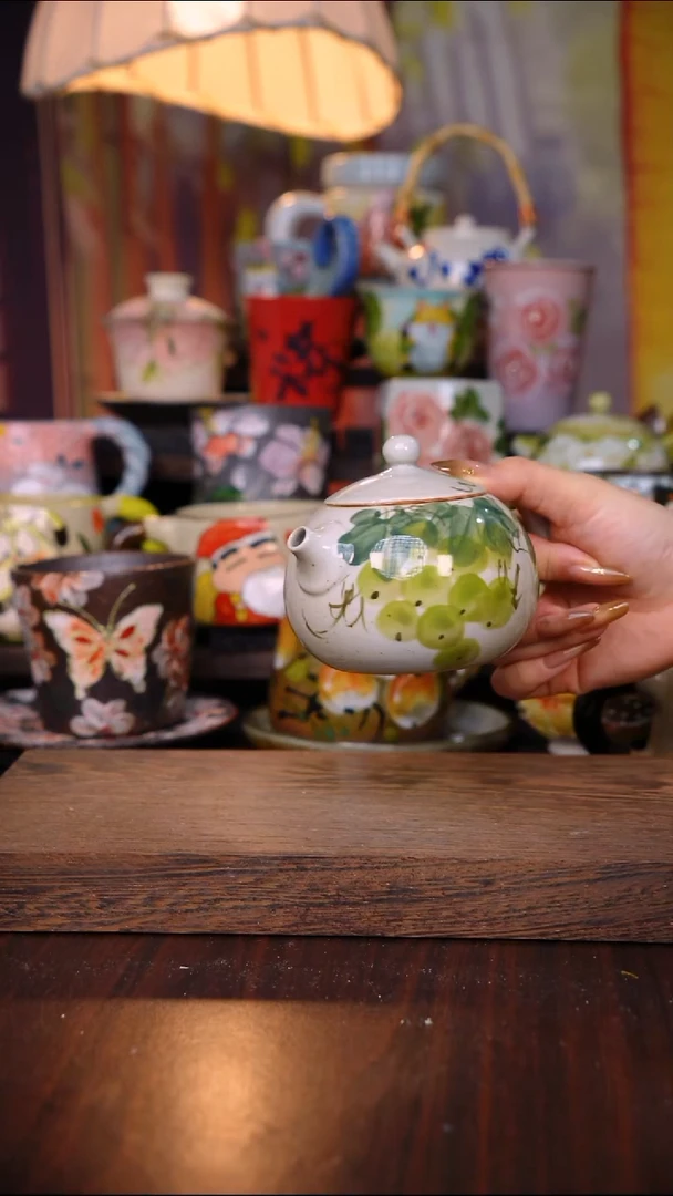 摆件陶泥垚手作 景德镇手工手绘陶瓷器物