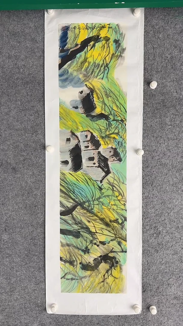 国画李纲-4平尺-山水国画-金