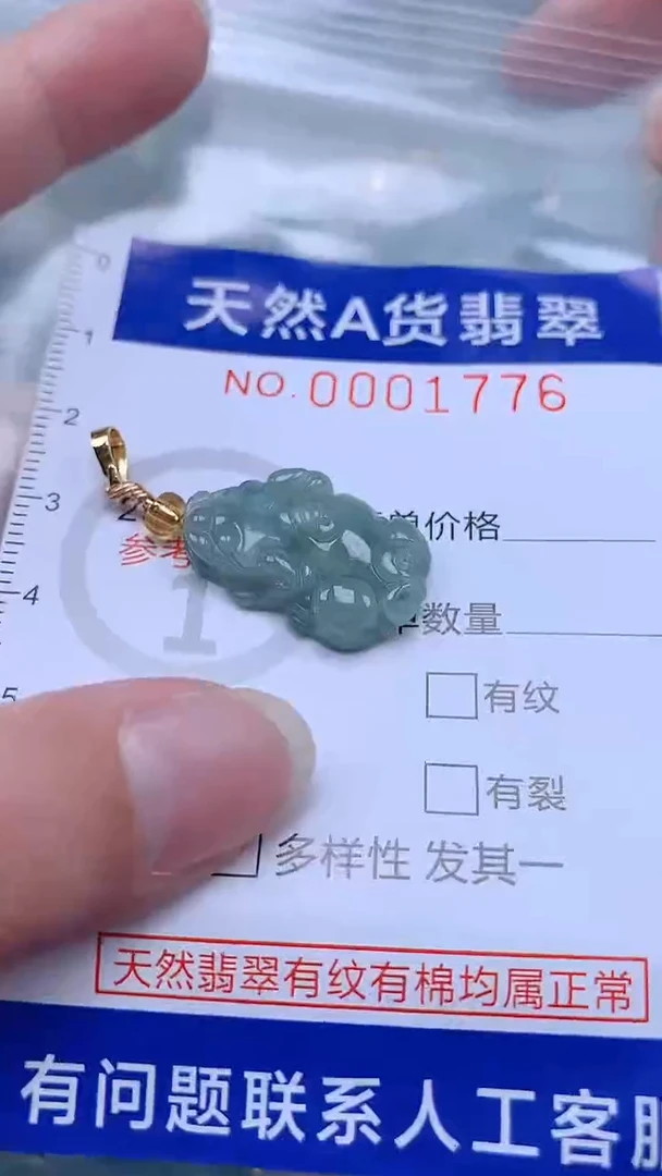 翡翠未镶嵌吊坠(不含链)1