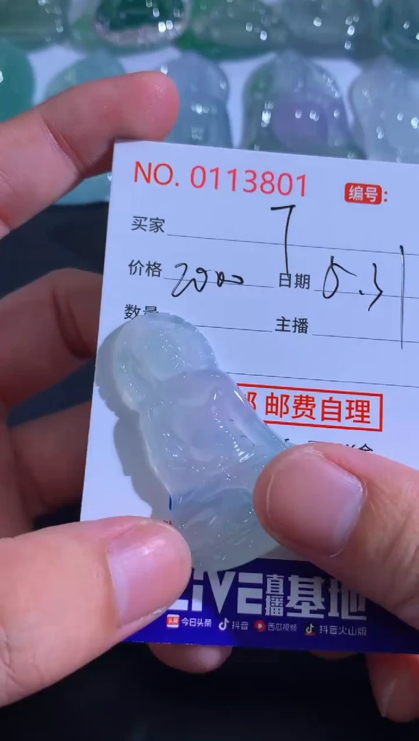 翡翠未镶嵌颈饰向 Tim