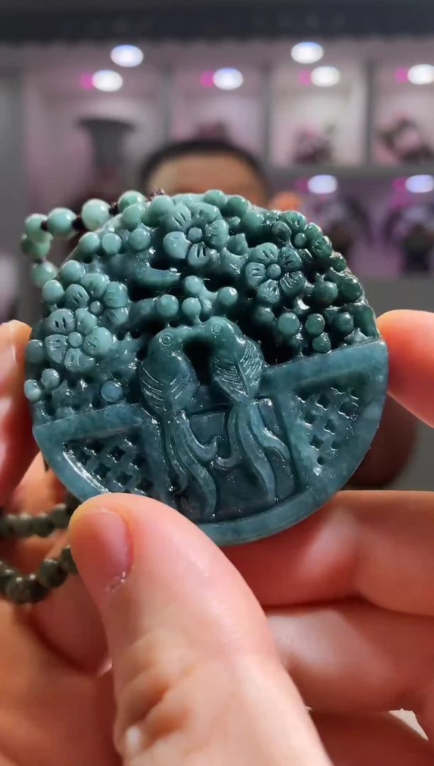 颈饰未镶嵌翡翠天然翡翠-4