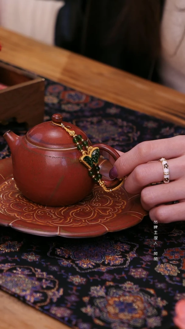 【闪购商品】【壶绳】宫龙蛋壶的绿蝴蝶壶绳