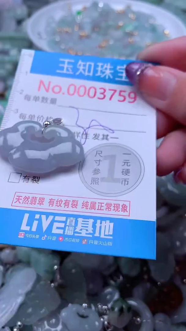 翡翠未镶嵌吊坠(不含链)3759