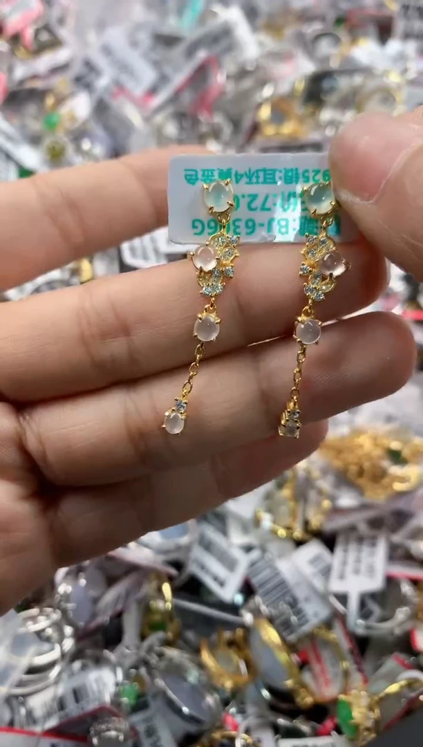 银S925镶嵌戒指翡翠333    8