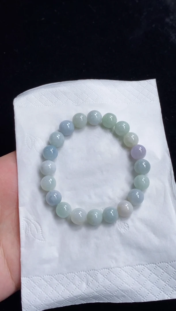 未镶嵌手串翡翠108号链接天然缅甸翡翠A货一物一证