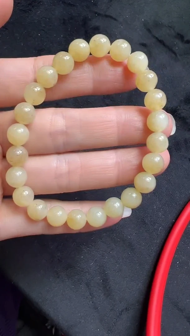 未镶嵌手串和田玉330号链接卡8mm