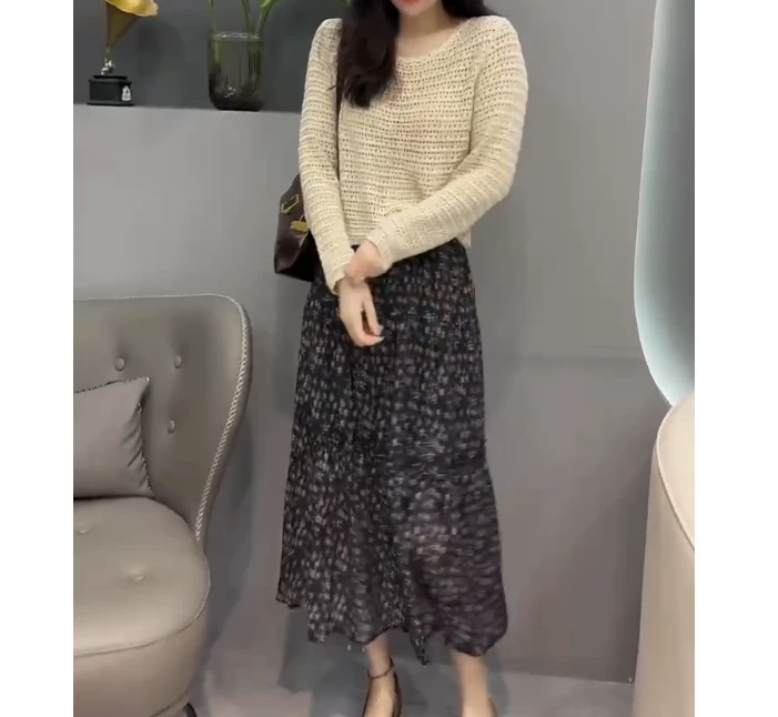 2025春季新款网红同款洋气气质韩版潮流休闲上衣半身裙女唐