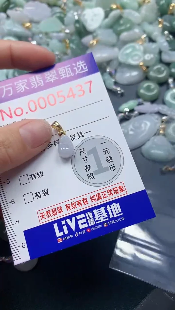 吊坠(不含链)未镶嵌翡翠5437