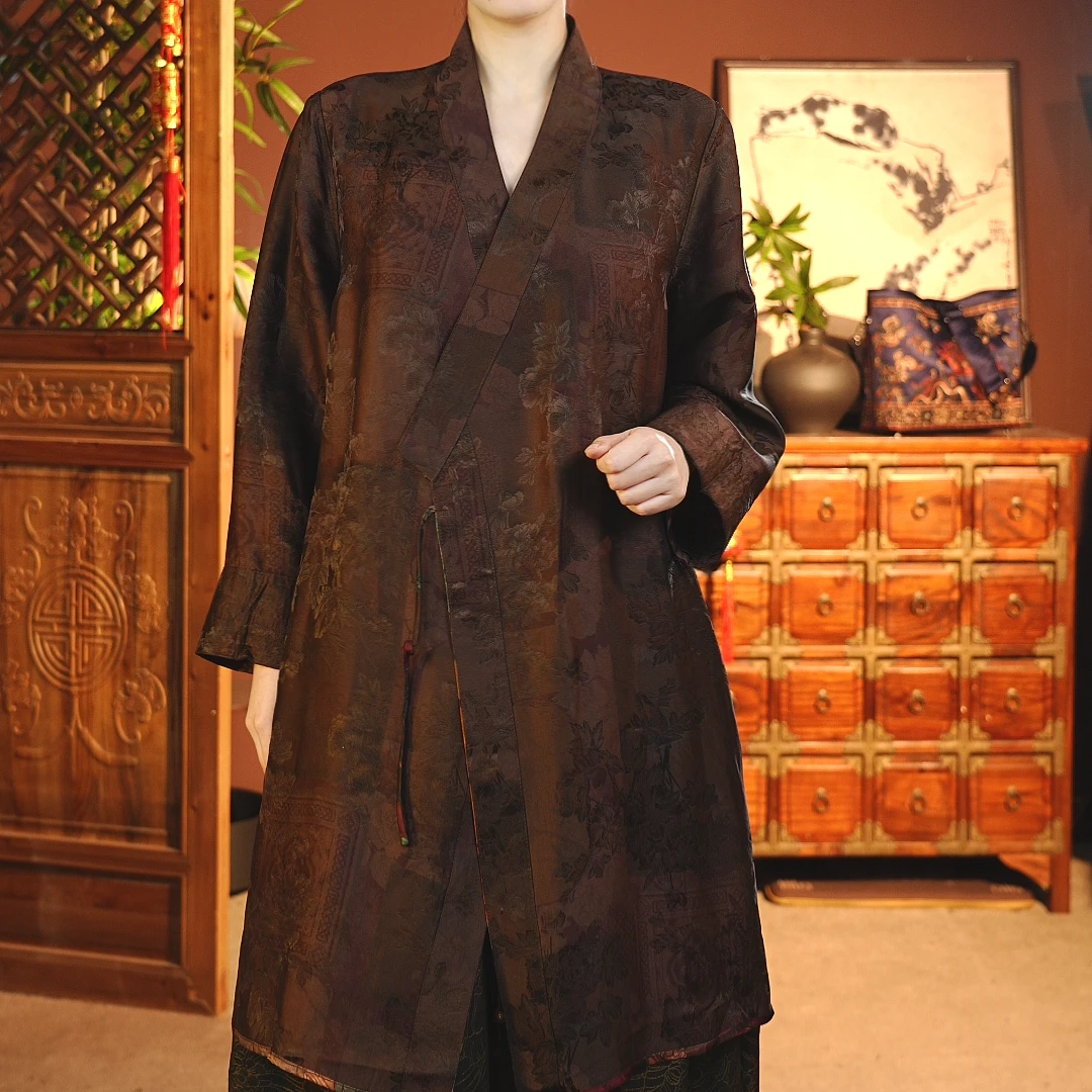 桑蚕丝香云纱外套A-105-25064