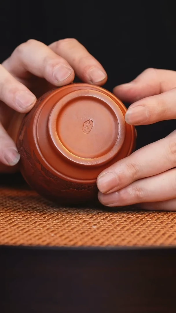 *宜兴全手工紫砂杯/