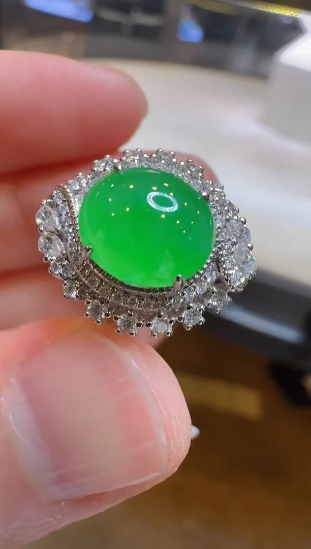 【闪购商品】翡翠戒指18K金镶嵌多样性团购发一件