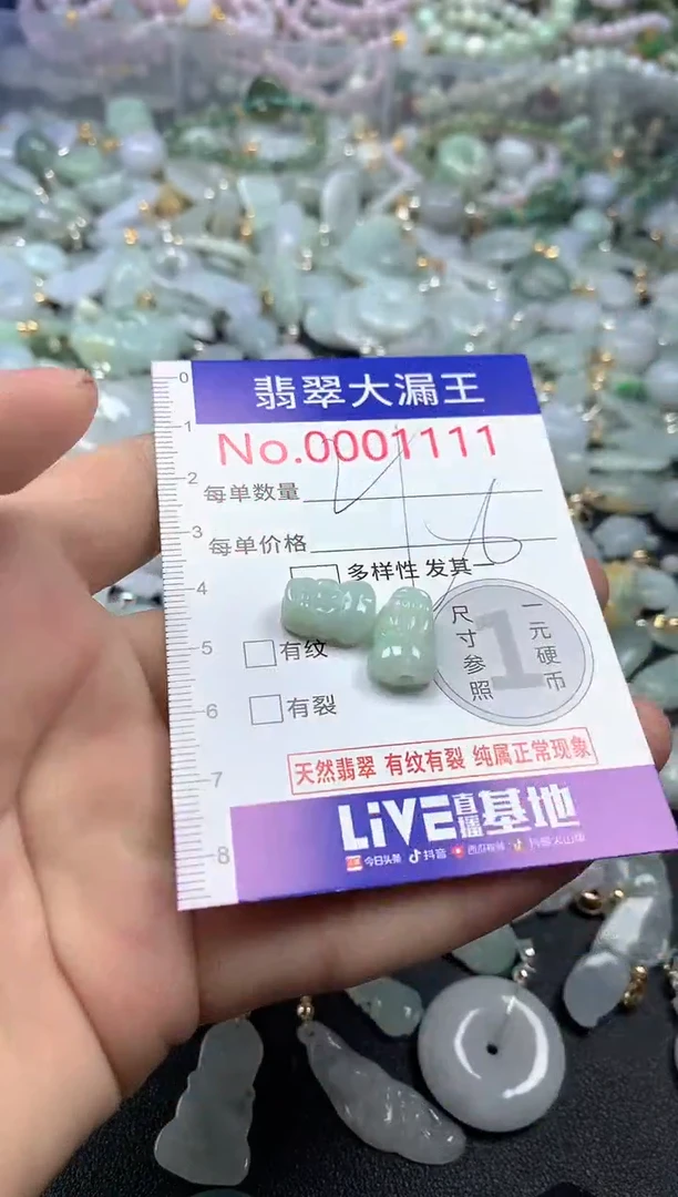 翡翠未镶嵌吊坠(不含链)1111