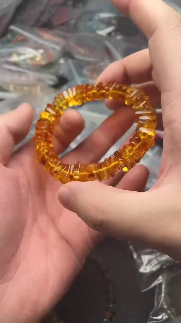 未镶嵌琥珀手链多样性发货拍一发一