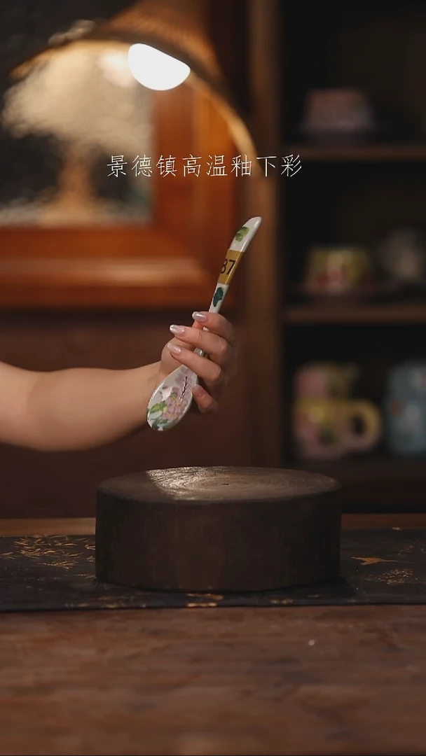 陶瓷景德镇高温釉下手绘陶瓷287