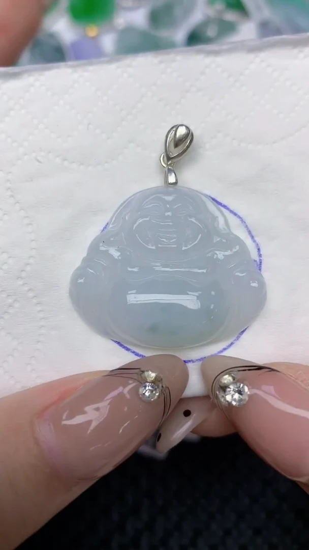 颈饰未镶嵌翡翠天然缅甸翡翠a货百元以上9元证书费自理