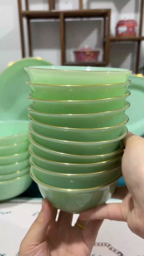 ·4.5英寸玉瓷碗10个口径11.5厘米