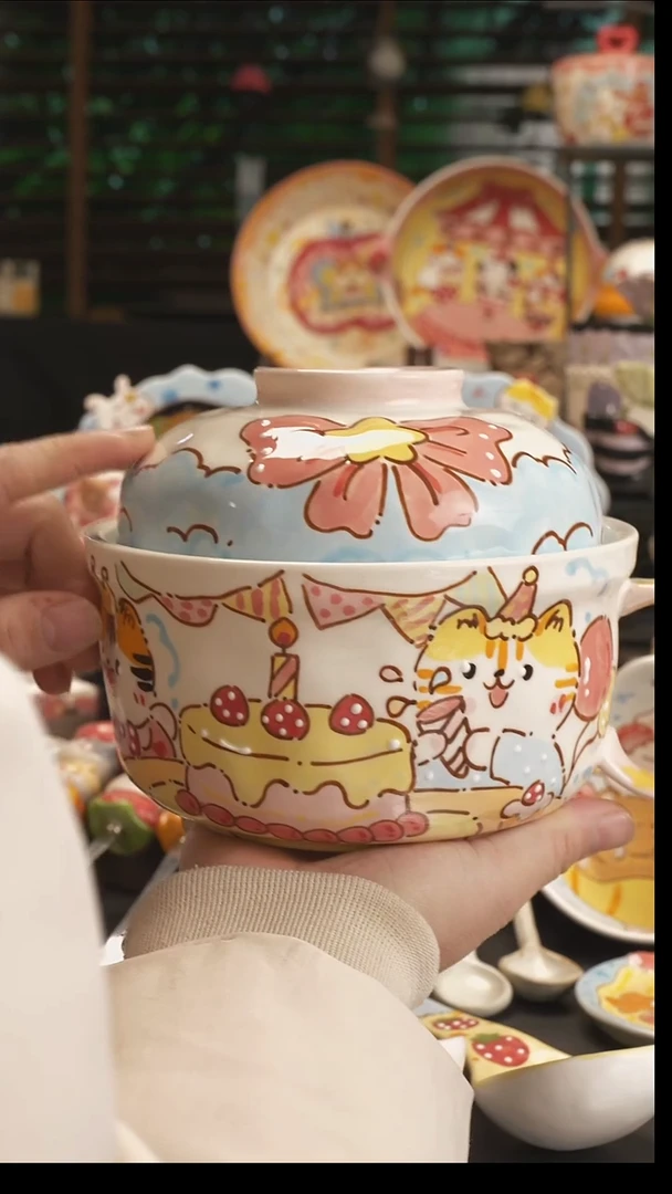 发***喵【原创设计】景德镇手绘陶瓷