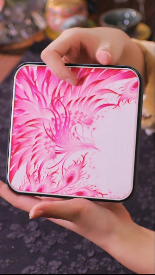 壹藏贰宝凤皇图案大垫子一片
