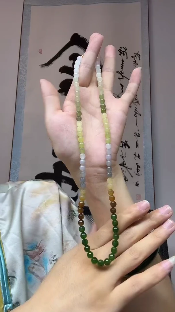 项链未镶嵌和田玉多宝卡6