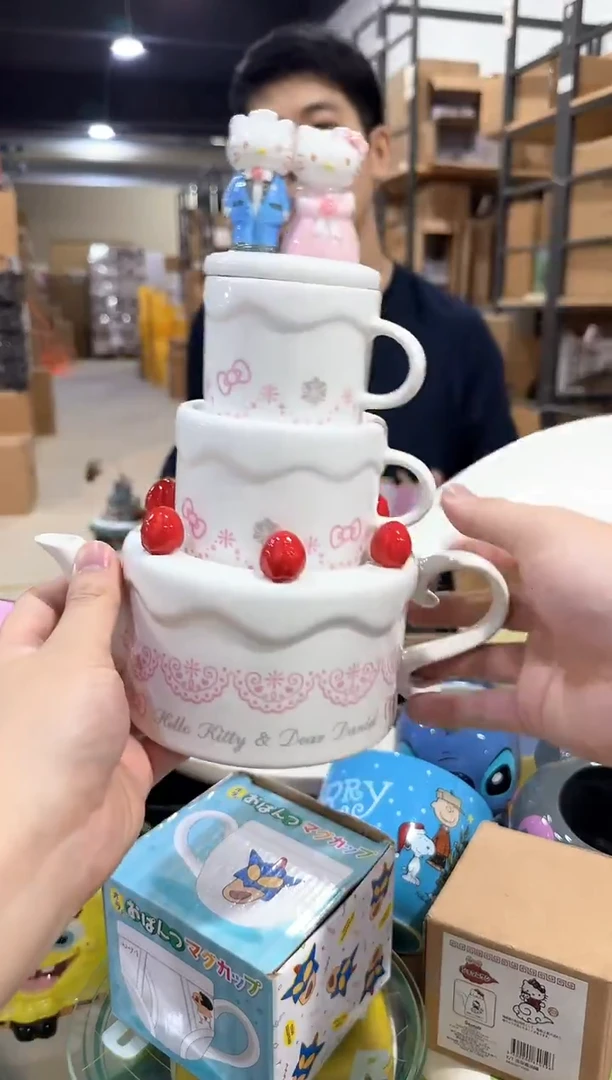 其他原盒结婚kt猫蛋糕茶壶