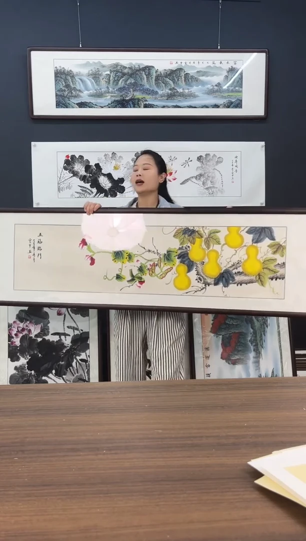 竖款代云中-花鸟-175*50绘画1