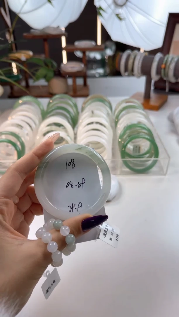 未镶嵌手镯石英质玉108//58/59