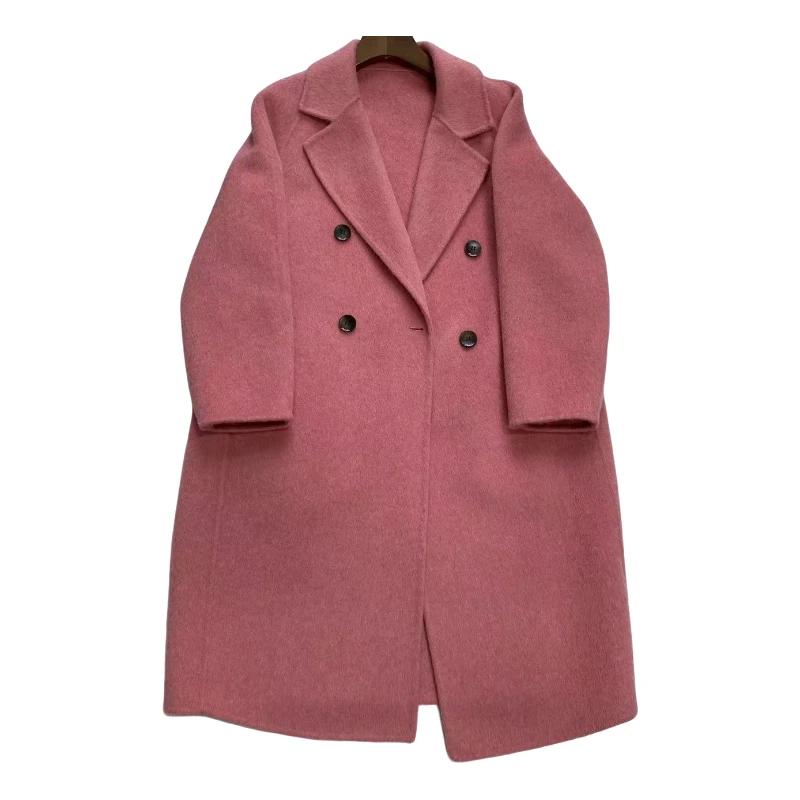 2024冬装新款时尚大气大衣气质双面呢秋冬