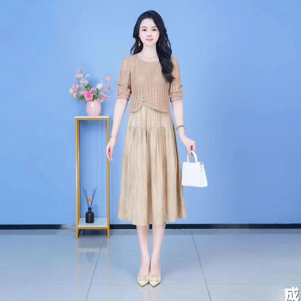 【两件套】早秋新款套装裙女装两件套时尚显瘦优雅减龄洋气套装修身