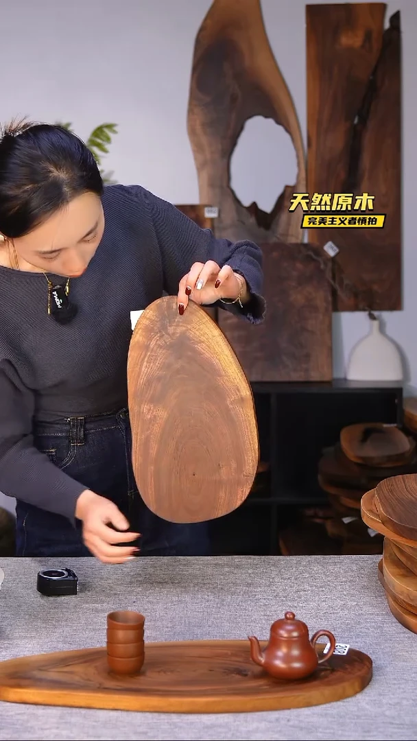 木北美黑胡桃原木.干裂疤结不属于商品质量问题完美主义者慎拍