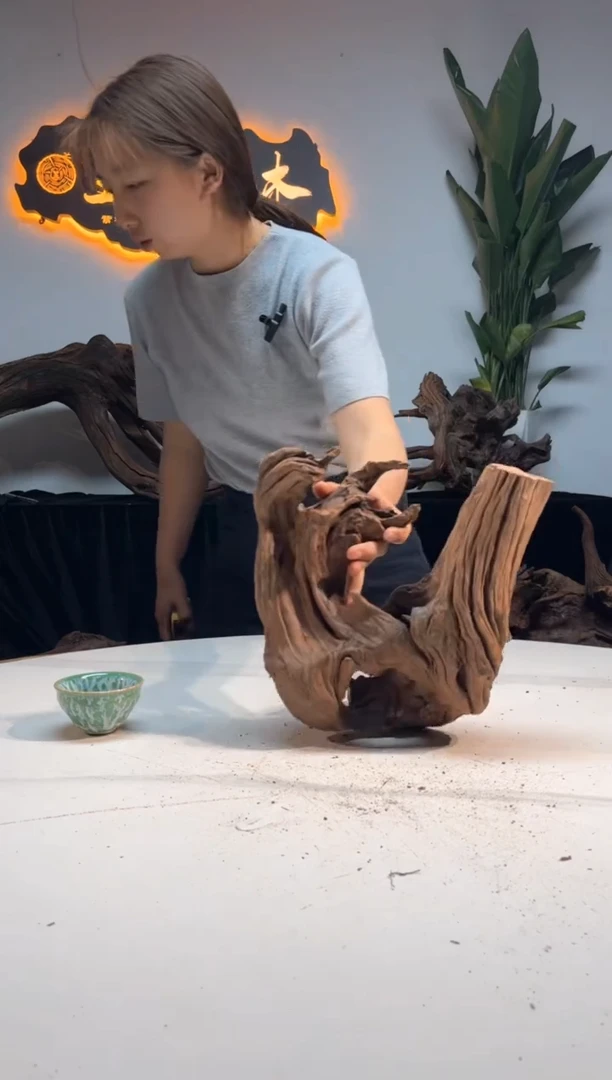 【闪购商品】柚木木雕一物一拍74