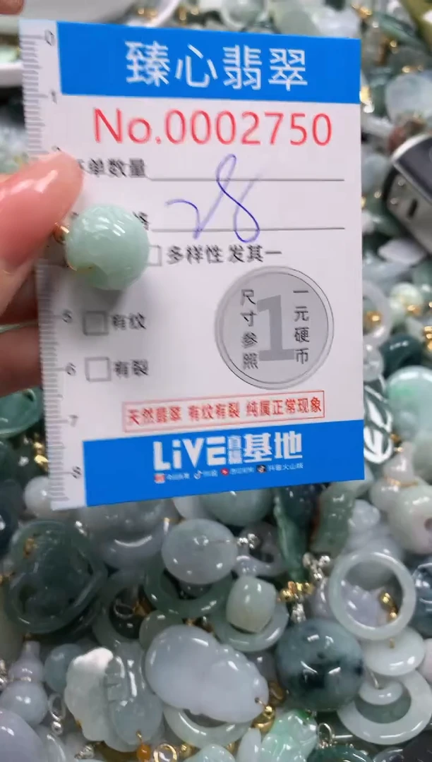 翡翠未镶嵌颈饰2750