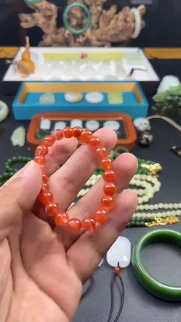 手串未镶嵌南红玛瑙手串