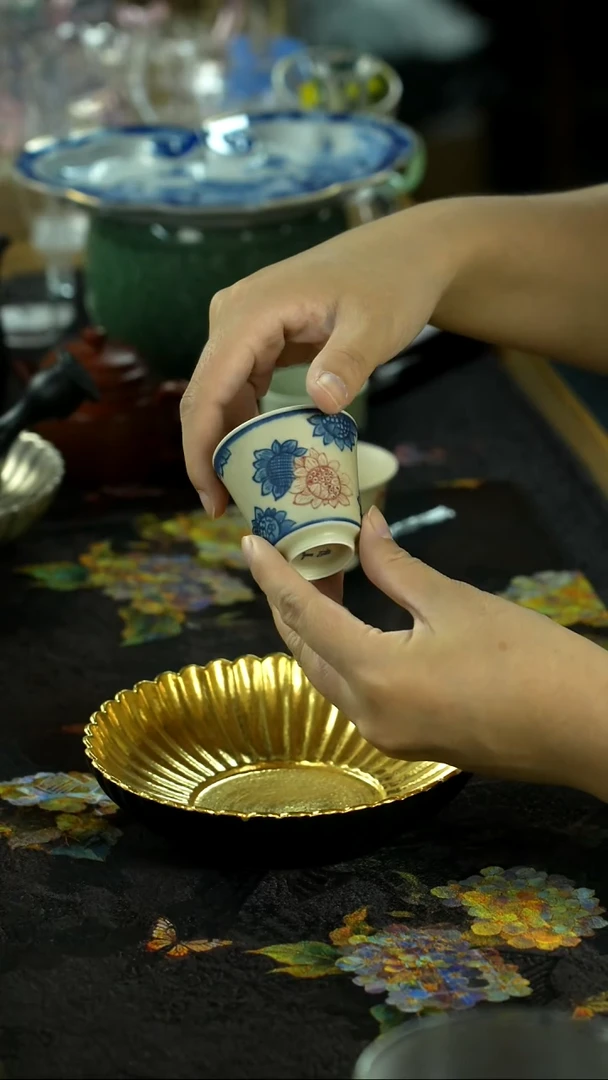 中秋国庆景德镇手绘瓷器