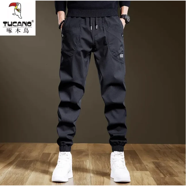 TUCANO/啄木鸟男士束脚工装裤潮牌春季新款美式休闲裤百搭长裤子