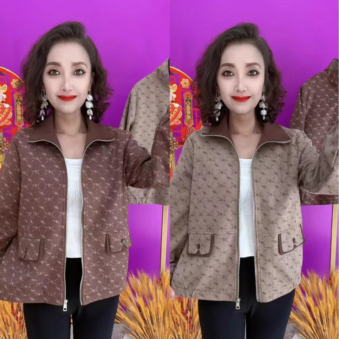 XU圣洁555时尚女士立领外套两色