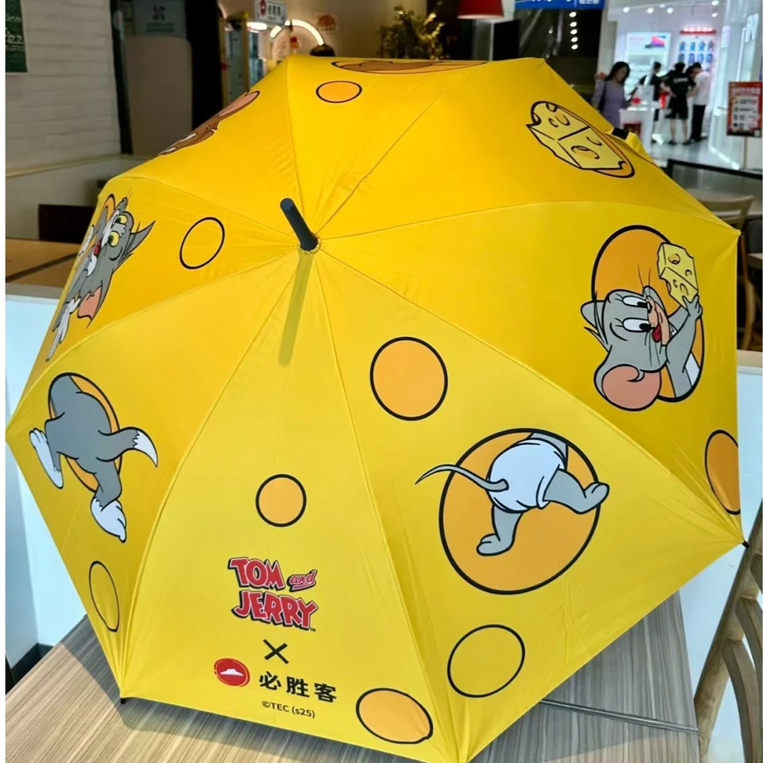 必胜客X猫和老鼠联名杰瑞汤姆个性创意晴雨两用防晒遮阳黑胶伞
